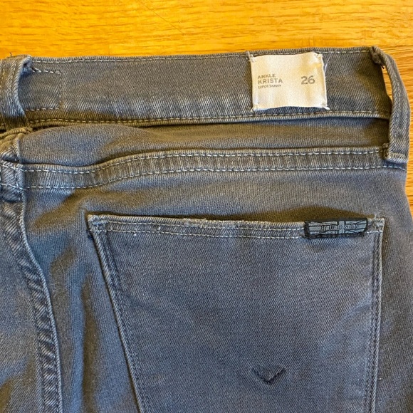 Hudson Jeans | Gray Distressed Denim | Krista Super Skinny - Picture 3 of 3